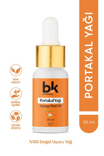 BK COMPANY Orange Oil 100% Pure - Rising Mood, Radiant Skin and Sweet Refreshment Serum 20 ml