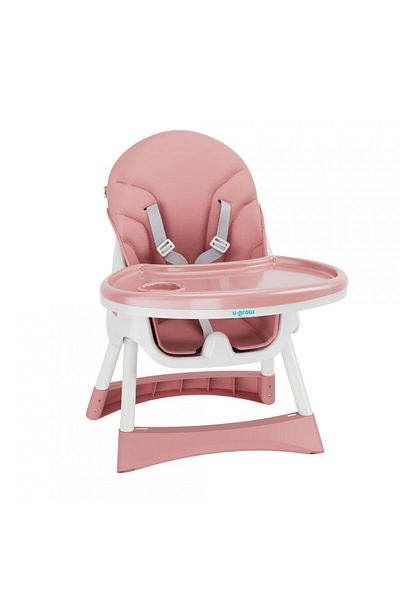 U-Grow 2-in-1 dining chair, foldable, pink,