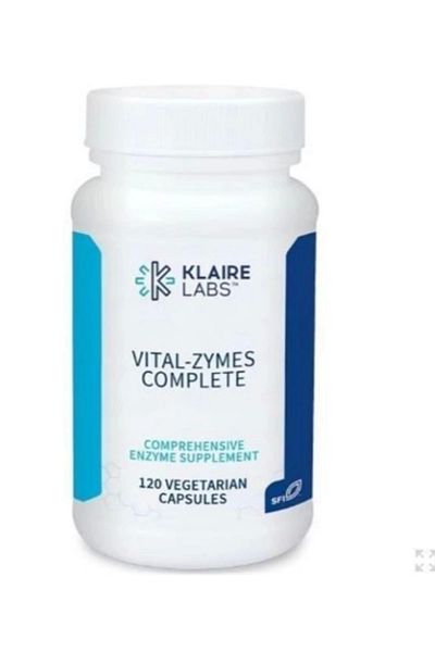 Klaire labs Vital-zymes Complete - حجم 120 كبسولة