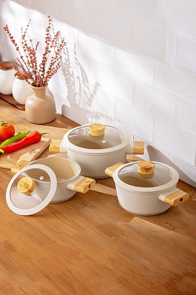 Emsan Swiss Crystal 6 Piece Midi Cookware Set