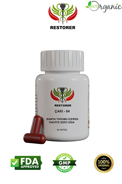 Restorer Çakı-04 Bamya Çiçeği Içeren Takviye Edici Gıda (50 KAPSÜL)