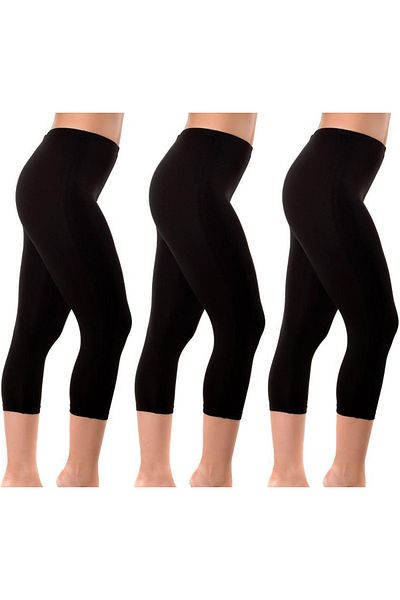 İki Yıldız İyteks Women's Oversize Lycra Below Knee Leggings 3 Pack 63114