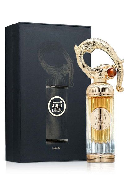 lattafa Unisex Eau de Parfum Spray Saher, 3.4 oz
