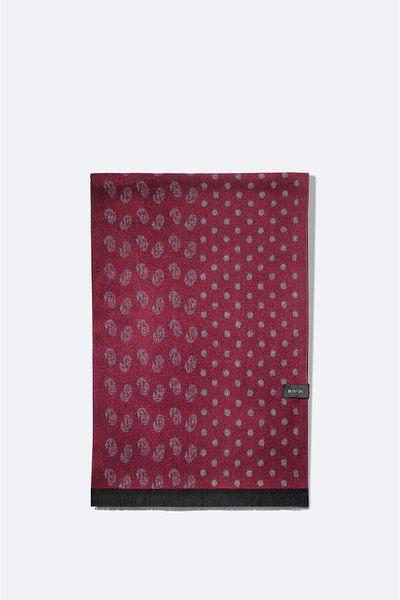 Avva Ανδρικό σάλι Claret Red Tasseled Shall A32Y9410
