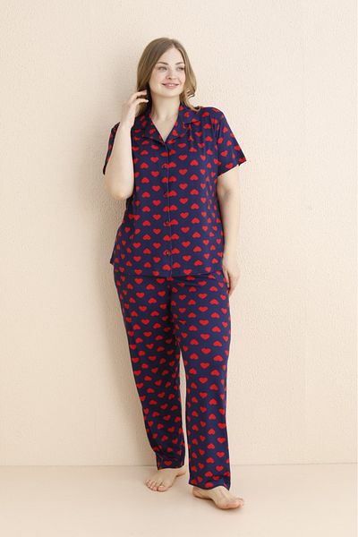 Mihra Stil Mihra 50501-102 Women's Plus Size Pajamas Set