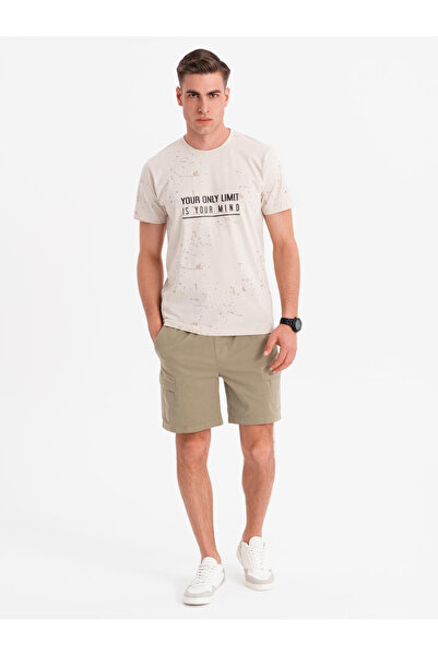OMBRE Locker geschnittene Shorts für Herren mit Cargotaschen - Helloliv V3 OM-SRCG-0194 S