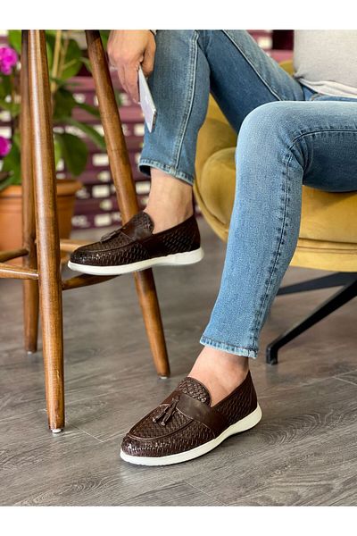 MOR KUNDURA Genuine Leather Daily Use Loafer Men's Shoes