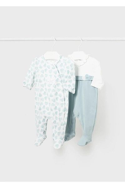 MAYORAL Blue Baby Girl Rompers Set of 2