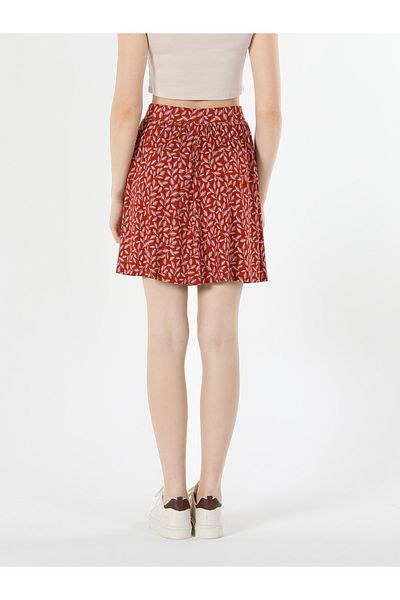 Colin's Orange Regular Fit Women's Skirt - Cl 1059062