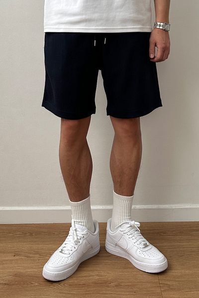 Tarz Cool Ανδρικό μαύρο σορτς Comfort Fit & Bermuda
