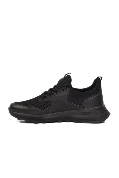 WALKWAY 25106 m Black-Black Lightweight Flexible Men's Sports Shoes
