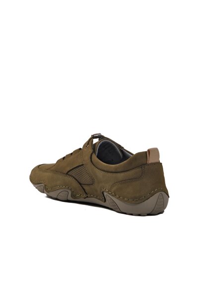 WALKWAY Ανδρικά παπούτσια casual 328 M Khaki Nubuck από γνήσιο δέρμα