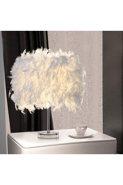 COOYA Feather Table Lamp,Creative Home,for Bedroom Living room,Best Gift,elegant and generous appearance