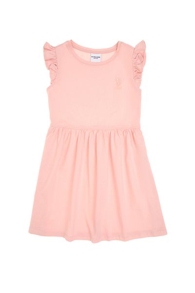 U.S. Polo Assn. Girl's Powder Knitted Dress 50306281-Vr042