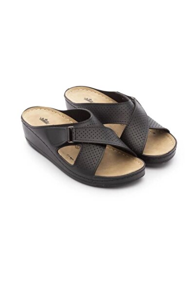 Roy Jones Kadın Ortopedik Çapraz Cırtlı Ayarlanabilir Üst Detay Konfor Modeli Günlük Terlik Yumuşak