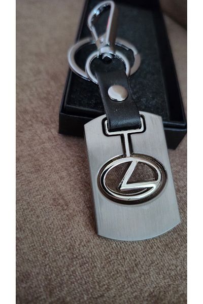 Land of Souvenir Car Metal Leather Keychain