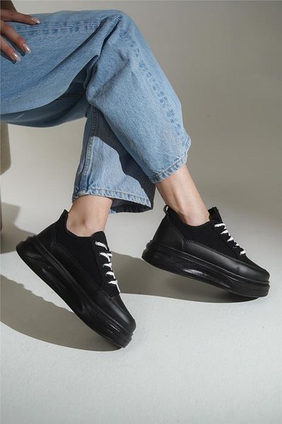 lovitto Lace-Up Linen Sports Shoes Women's Sneaker