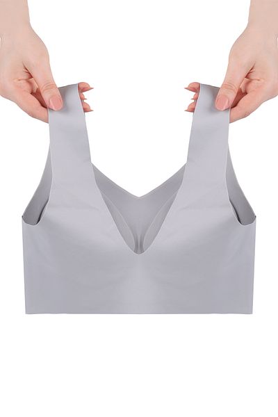 koza iç giyim Sutien invizibil fără cusături laser, fără sârmă, cu tampoane detașabile și curea groasă
