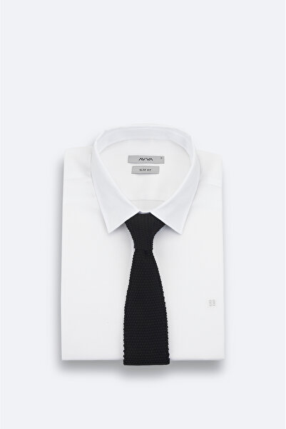 Avva Erkek Siyah Mikrofiber Örgü Kravat A32Y9900