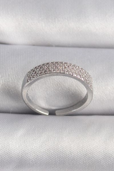 Skygo Brass Silver Color Zircon Stone Vip Series Women's Ring - Tj-Byk3505