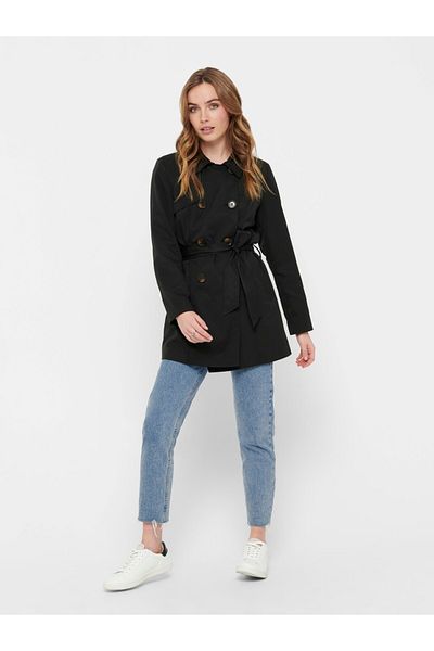 ONLY Women's BlackTrench Coat