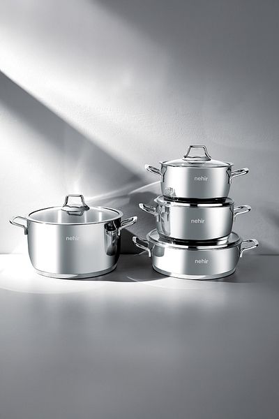 Nehir Elegant 19 Piece Stainless Steel Dowry Set