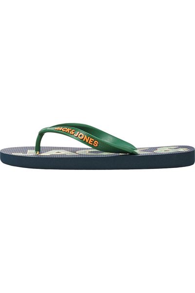 Jack & Jones JACK &JONES Logo Palm Print Slippers JNR - 12236507-Navy Blazer