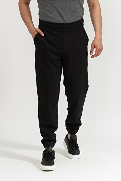 Calvin Klein Normal Bel Slim Fit Siyah Erkek Eşofman Altı K10K112198BEH