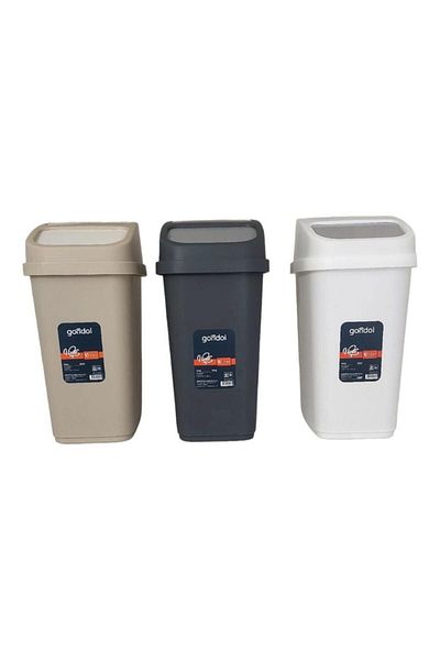 Gondol Κάδος απορριμμάτων Vinto με καπάκι, Πλαστικό 10 Lt Συνδυασμένο Χρώμα