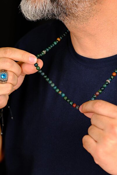 dergah tesbih 99 Blood Stone Bracelet Prayer Rosary (Necklace - Bracelet - Rosary)