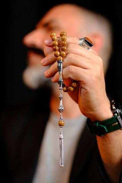 dergah tesbih Poor Master Handcrafted Nakkaş İmame All Silver Design Kuka Prayer Beads
