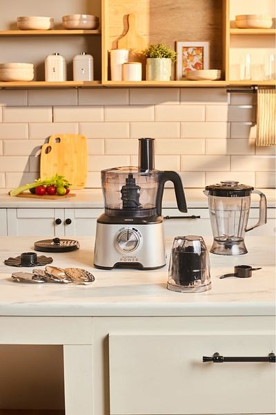 Karaca Mastermaid Power 10 in 1 - Silver Blender Food Processor, 2000W