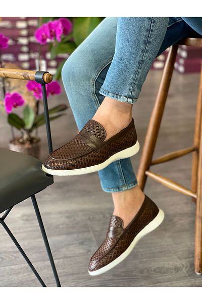 MOR KUNDURA Leather Daily Use Loafer Men's Shoes