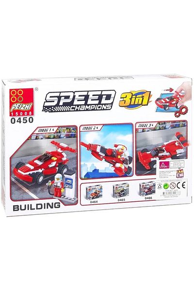 CanEm Toy Formula Vehicle Block Set 144 Pieces 6+ 0450