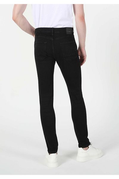 Colin's 035 Ryan High Waist Slim Fit Slim Leg Black Men's Trousers