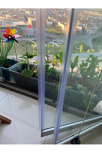 BABAWİCK Plastik Cam Balkon Fitili Çıtası Büyük H, Küçük H Veya D Fitil 1 Adet 150cm Şeffaf Fitil