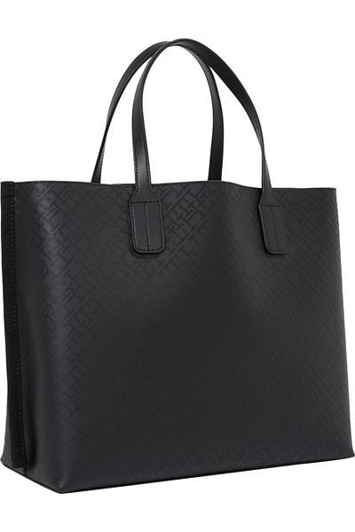 Tommy Hilfiger Dámská černá taška Th Distinct Satchel Mono - Aw0aw17174