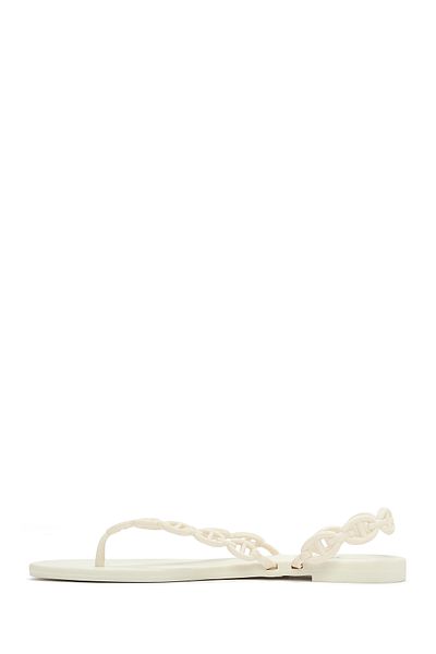 Derimod Women's Cream Flip Flops Jelly Slippers 25Sfe4750Pv