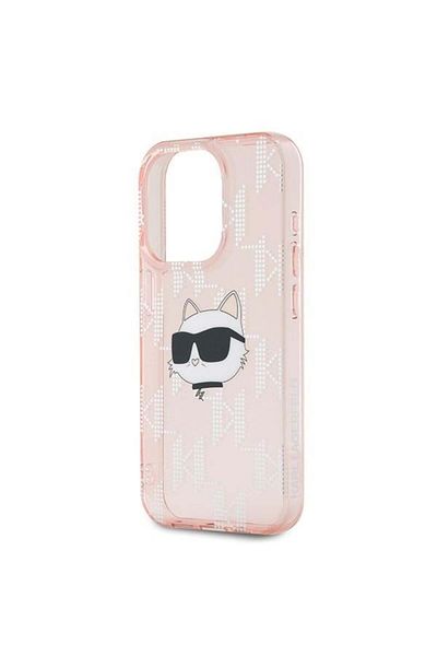Karl Lagerfeld Carcasă pentru iPhone 15 Pro IML Luxury, Karl Lagerfeld - Roz
