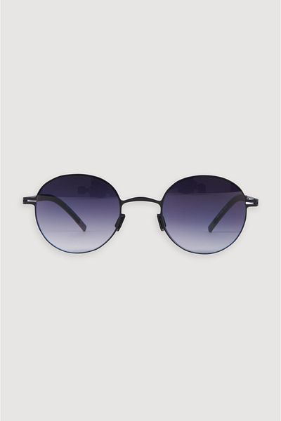 Avva Men's Black Round Polarized Sunglasses A31Y8816