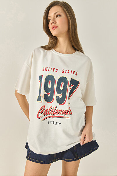 Bianco Lucci Γυναικείο μπλουζάκι από βαμβακερό εμπριμέ 1997 3056 60284048