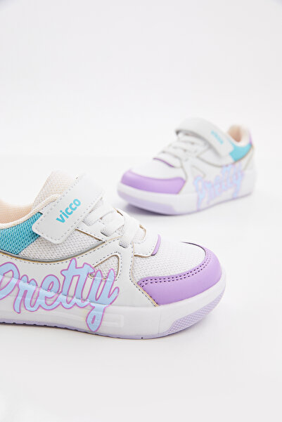 Vicco Pretty Işıklı Kız Bebek Beyaz Sneaker