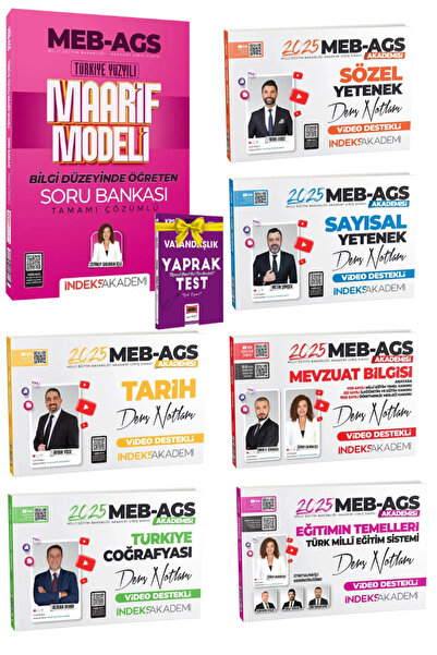 İndeks Akademi 2025 MEB-AGS Maarif Modeli SB+Tüm Dersler Konu Anlatımı|Zeynep...