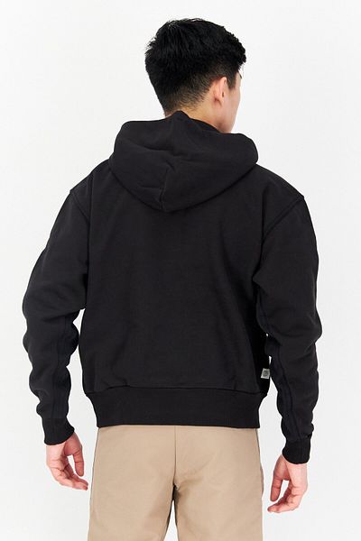 Adidas Originals Men Sportswear Fit Long Sleeve Outdoor Hooded Sweatshirt, Black