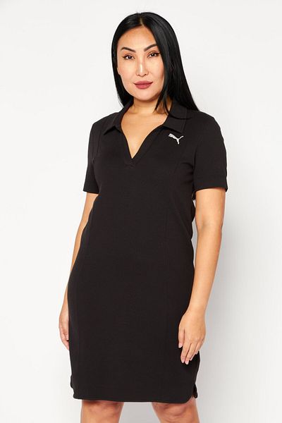 Puma Women Sportswear Fit Embroidered Logo Outdoor Polo Dress, Black