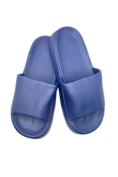TECOS Papuci de plaja sau piscina pentru barbati, Tecos®, albastru, marimea 40-41, 27 cm, confortabili