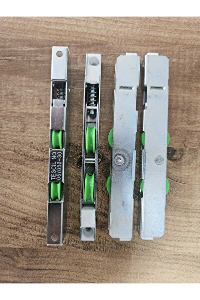 BEŞER ALÜMİNYUM Pimapen PVC Pencere Yeşil Sürme Teker 4 lü Set