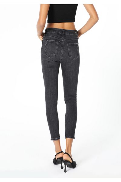 Colin's Pantaloni skinny din denim pentru femei, cu talie medie, cu picioare înguste