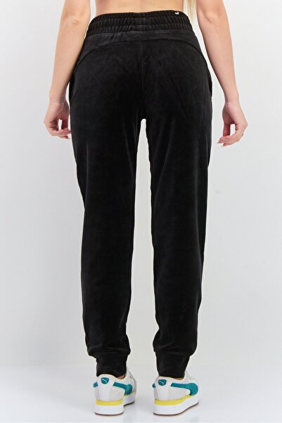 Puma Women Sportswear Fit Embroidered Logo Outdoor Sweatpants, Black