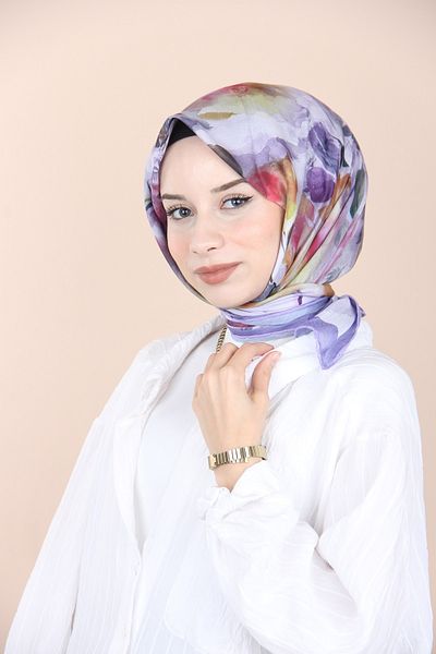 EŞARP HOME Φουλάρι LILA Home Φουλάρι με ομιχλώδη βιολετί σχέδιο